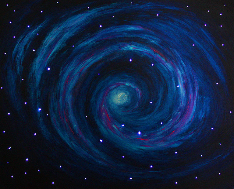 Kunst, Umwelt, Weltall, Himmel, Sterne, Nacht, schwarzes Loch, Milchstraße, Galaxis, Universum
